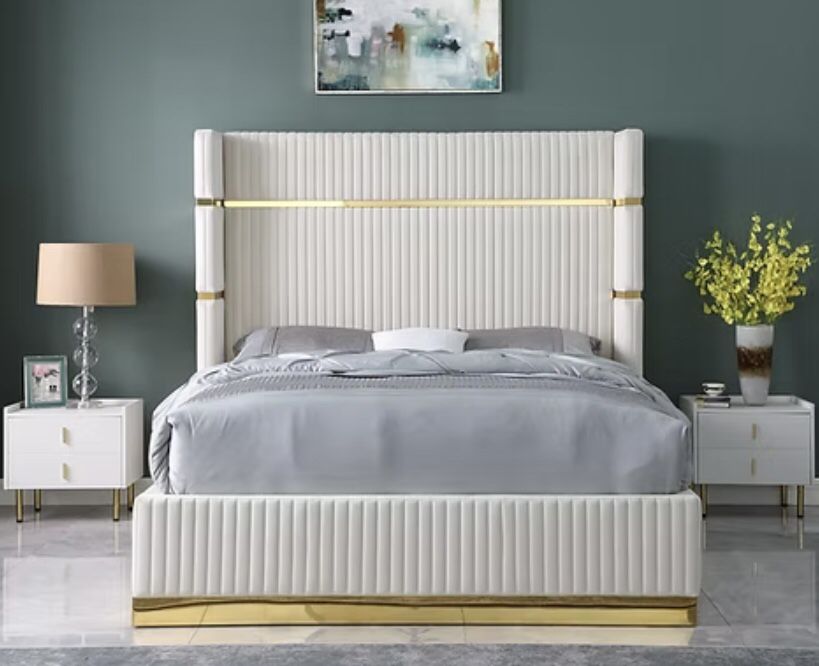 Cream Queen Bed Frame