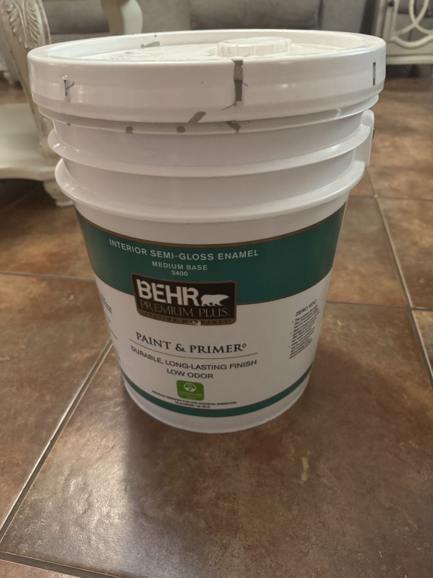 Bucket Of Grey Paint