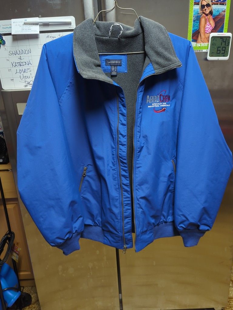 Lands end jacket with fleece lining