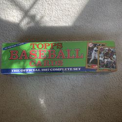 The official 1987 Topps Baseball Complete Set - Factory Sealed 