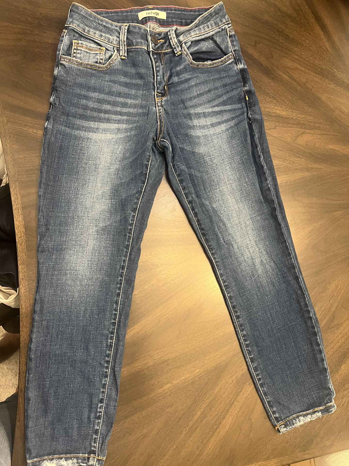 Women's Refuge Dark Wash Denim Ankle Jeans