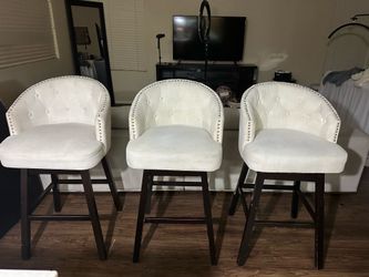White barstools