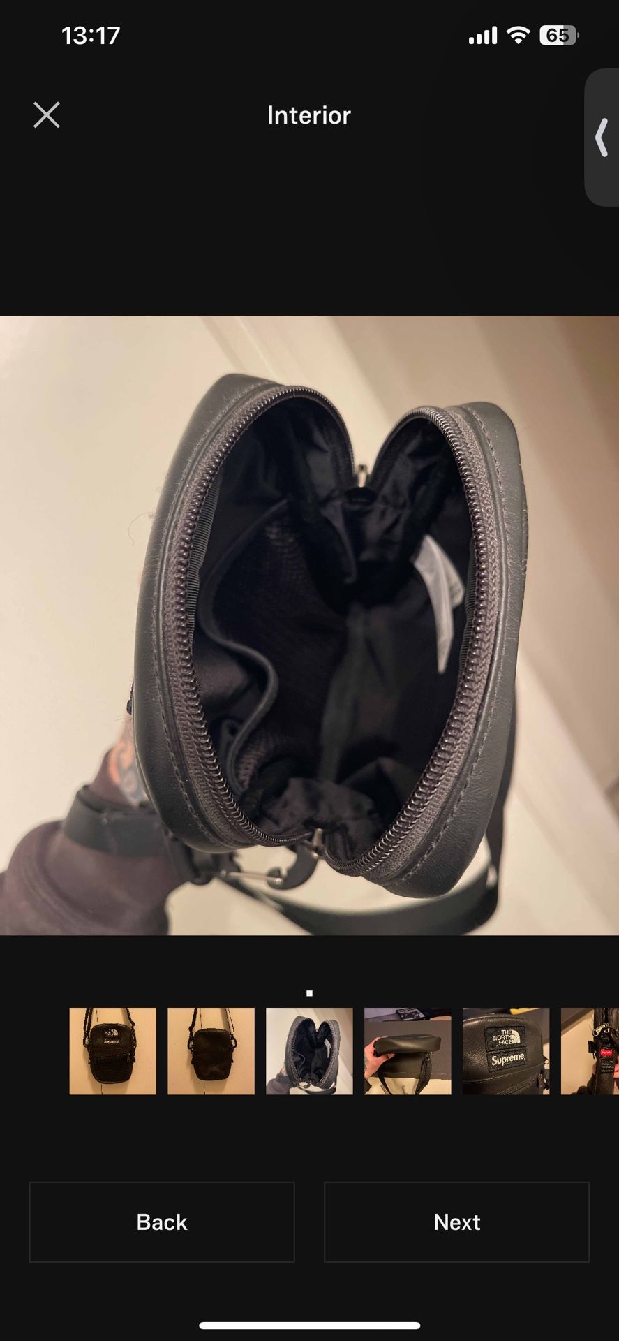 Supreme x The North Face F/W 18 Leather Shoulder Bag (black)