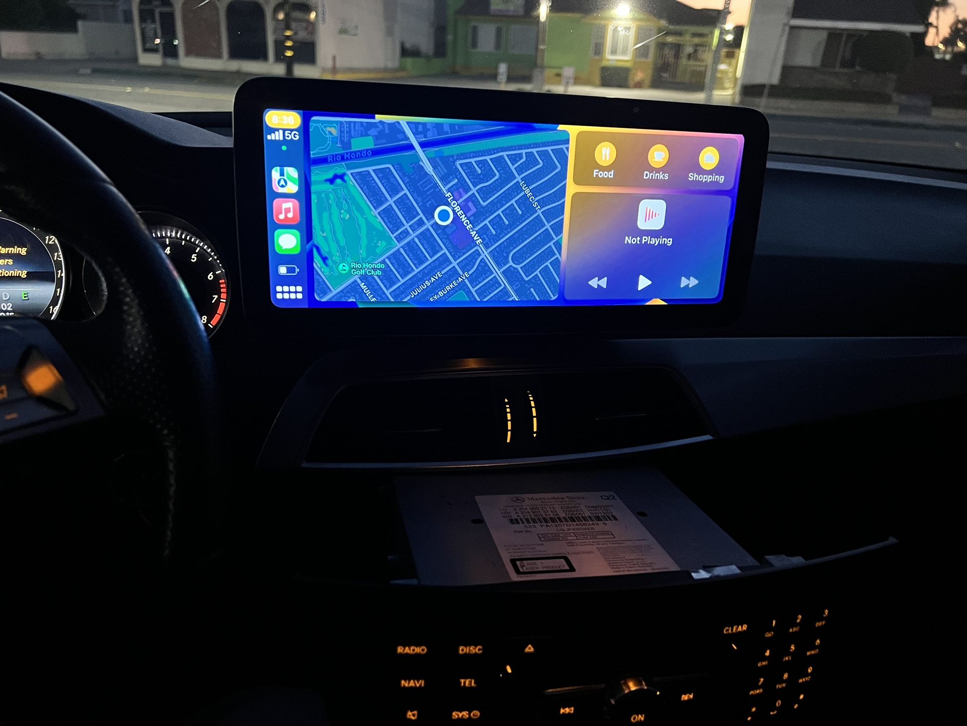 Mercedes C-class W204 Android Facelift 12.3 Inches Touch Screen