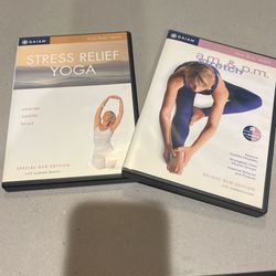 DVD Yoga  a.m. p.m.  Stretch GAIAM exercise Video Workout Gym Home 