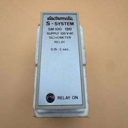 electromatic S - SYSTEM SM 100 120 SUPPLY 120 V AC TACHOMETER RELAY 0,15- 3 sec