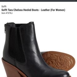 Sofft Tara Black Boots Women’s New 8.0