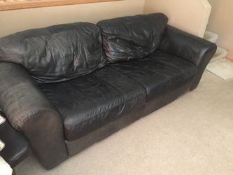 Leather couch
