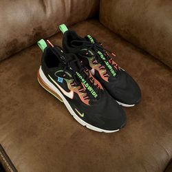 NIKE AIR MAX 270 REACT WORLDWIDE CK6457-001 BLACK WHITE CRIMSON MENS SIZE 10