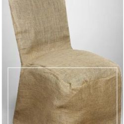 Jute Burlap Chair Covers