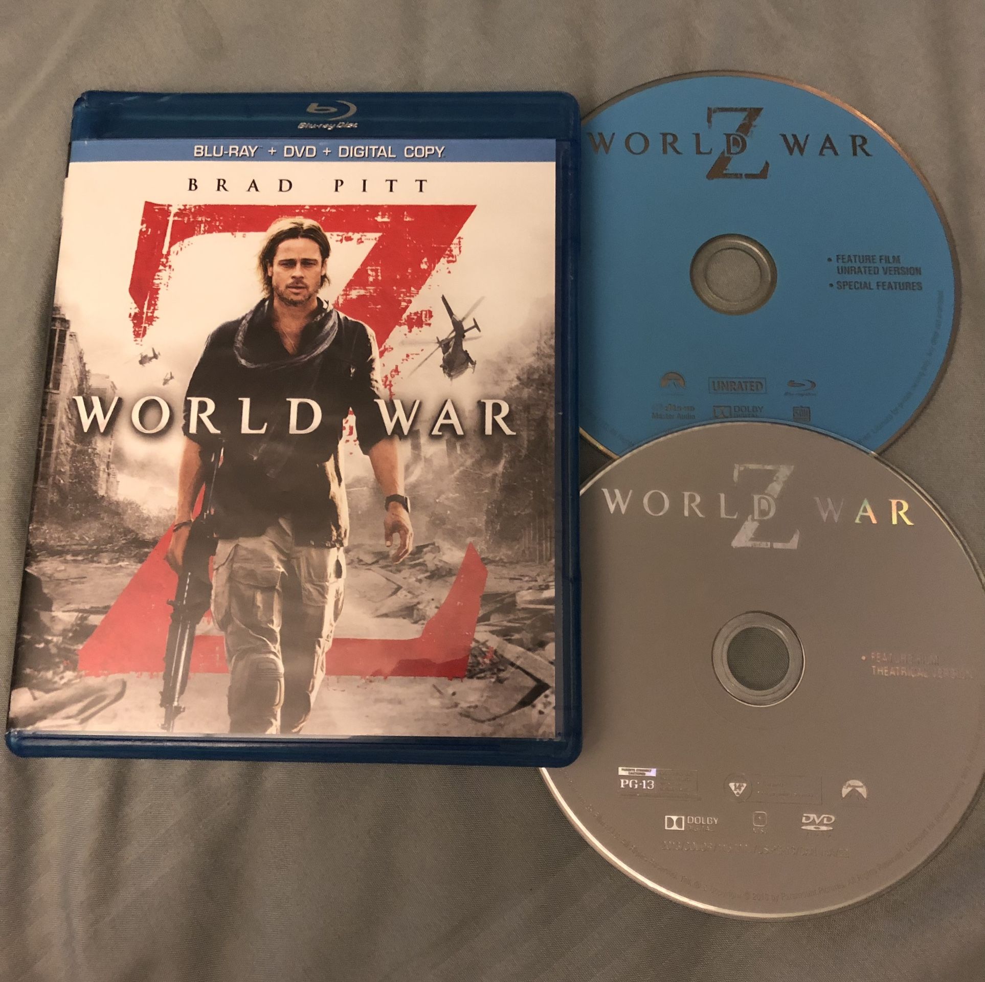 World War Z Brad Pitt Bluray