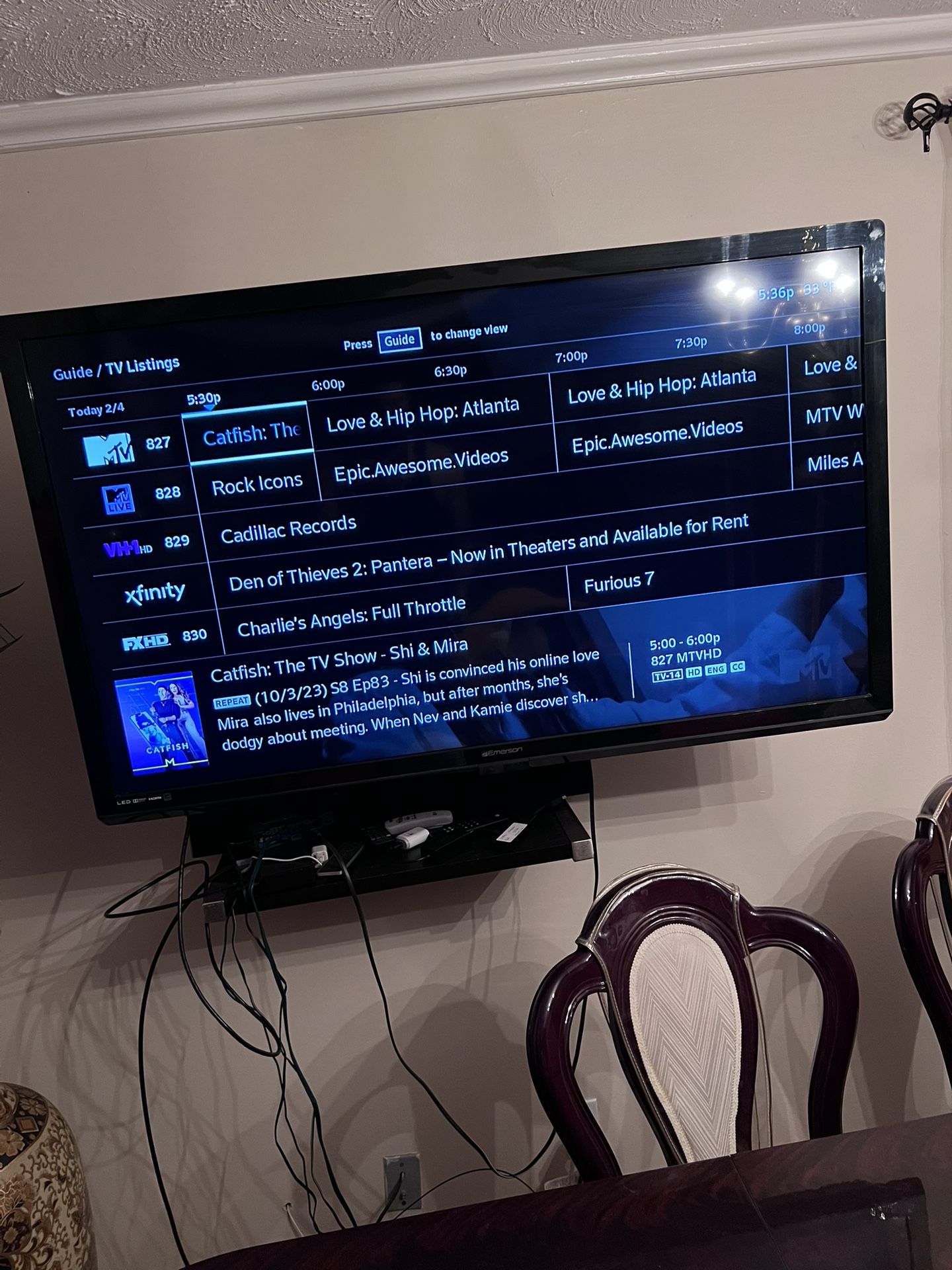 Emerson 50 Inch Tv With A Amazon Fire Stick And Adapter