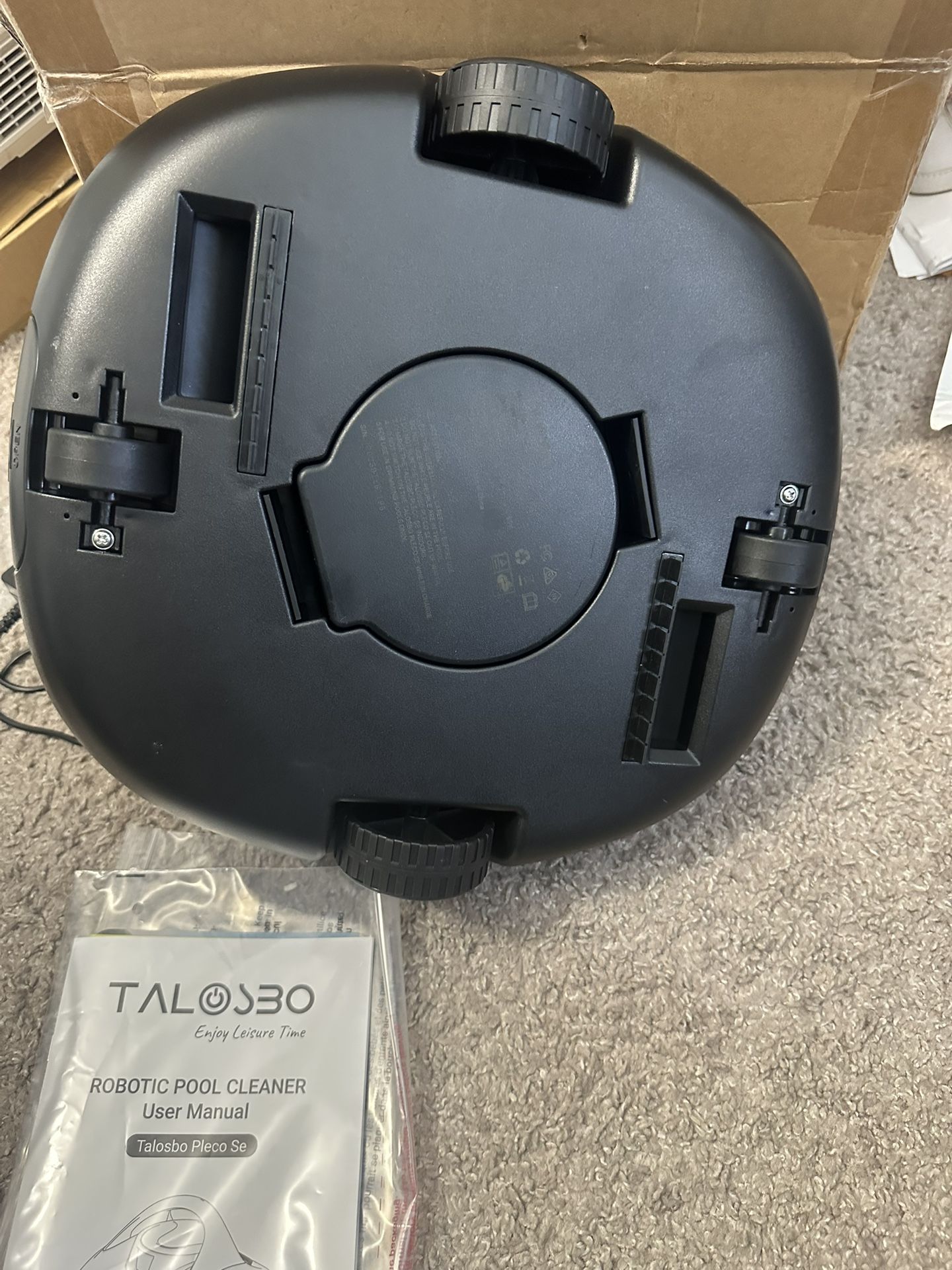(2025 Upgraded) TALOSBO Pleco Se Cordless Pool Vacuum Up to 130 Mins Runtime, Robotic Pool Cleaner with 2.5H Fast Charge, Ideal for Flat Above Ground