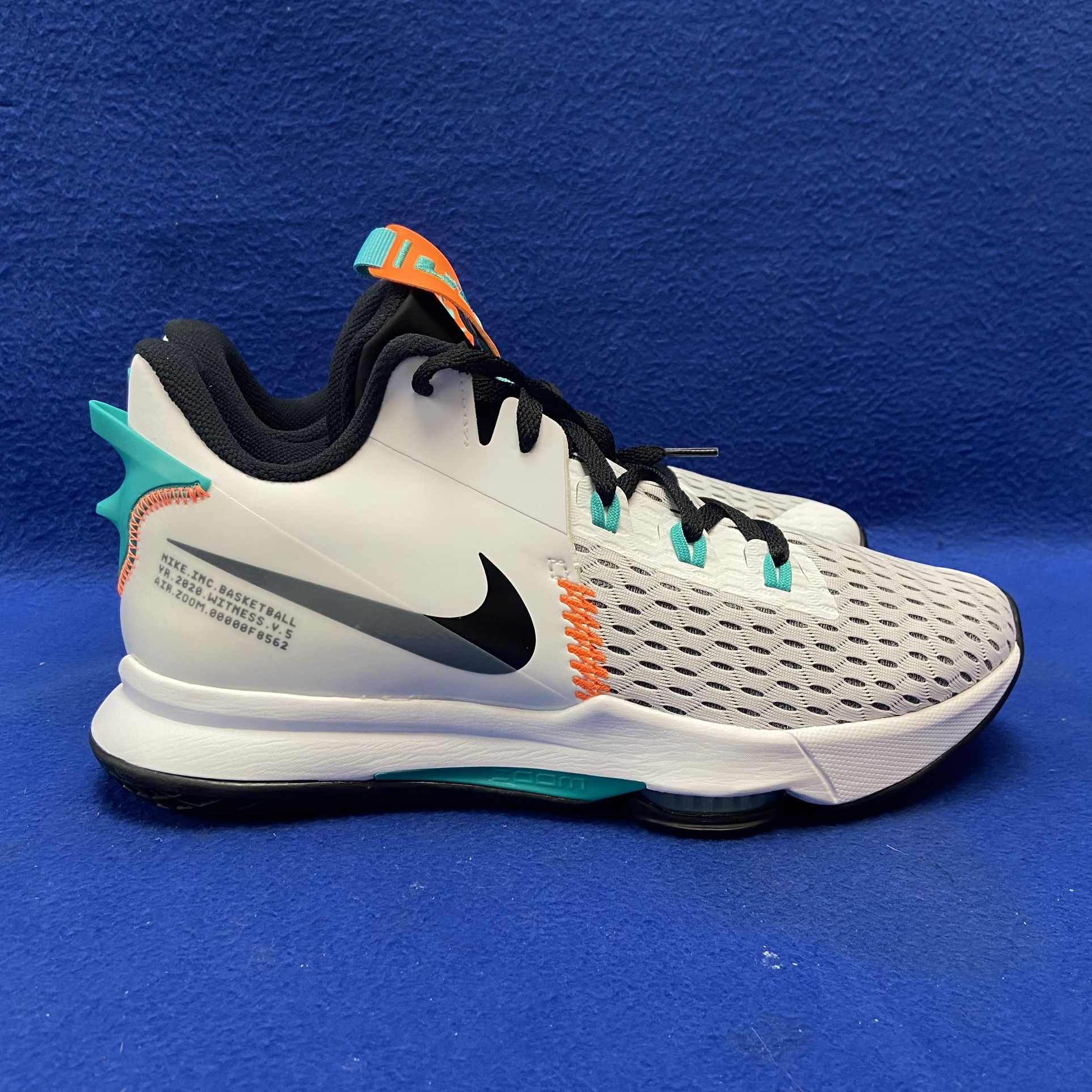 LeBron Witness 5 \'White Clear Jade\' CQ9380-100 Shoe Size 13 Nike LeBron Witness 5  main image 4