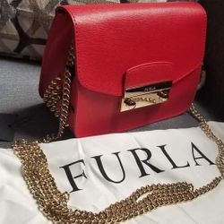 like New Furla Metropolis Purse With Studs
