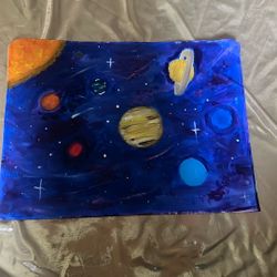 Solar System Painting For Sale