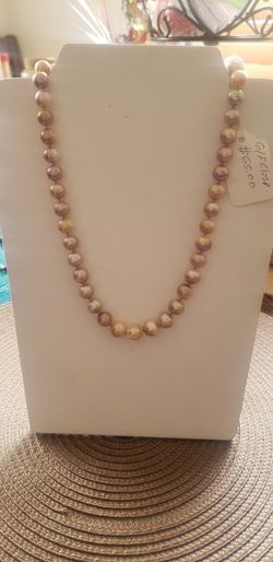 Beautiful Fresh Water Pink Pearl's Necklace 😊
