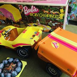 Vintage 1973 Barbie Goin Camping set