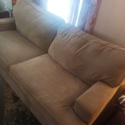 Brown sleeper Sofa  And Oversized Chair $100