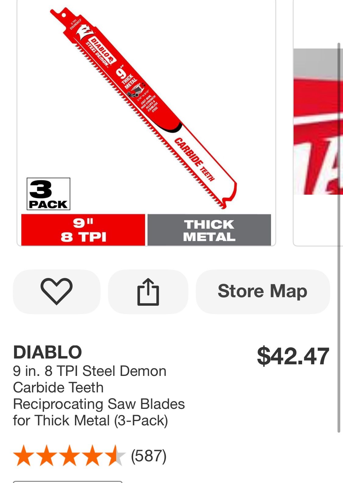 Diablo Reciprocating Blades