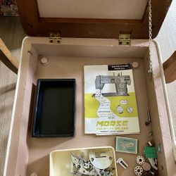Morse Sewing Machine W/1950’s Table & Chair