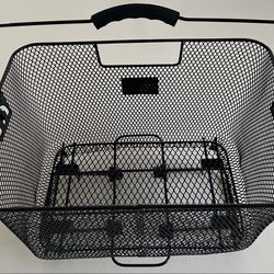 Bike basket, rear rack basket. Quick release