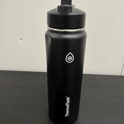 ThermoFlask Insulated Stainless Steel Water Bottle – Black