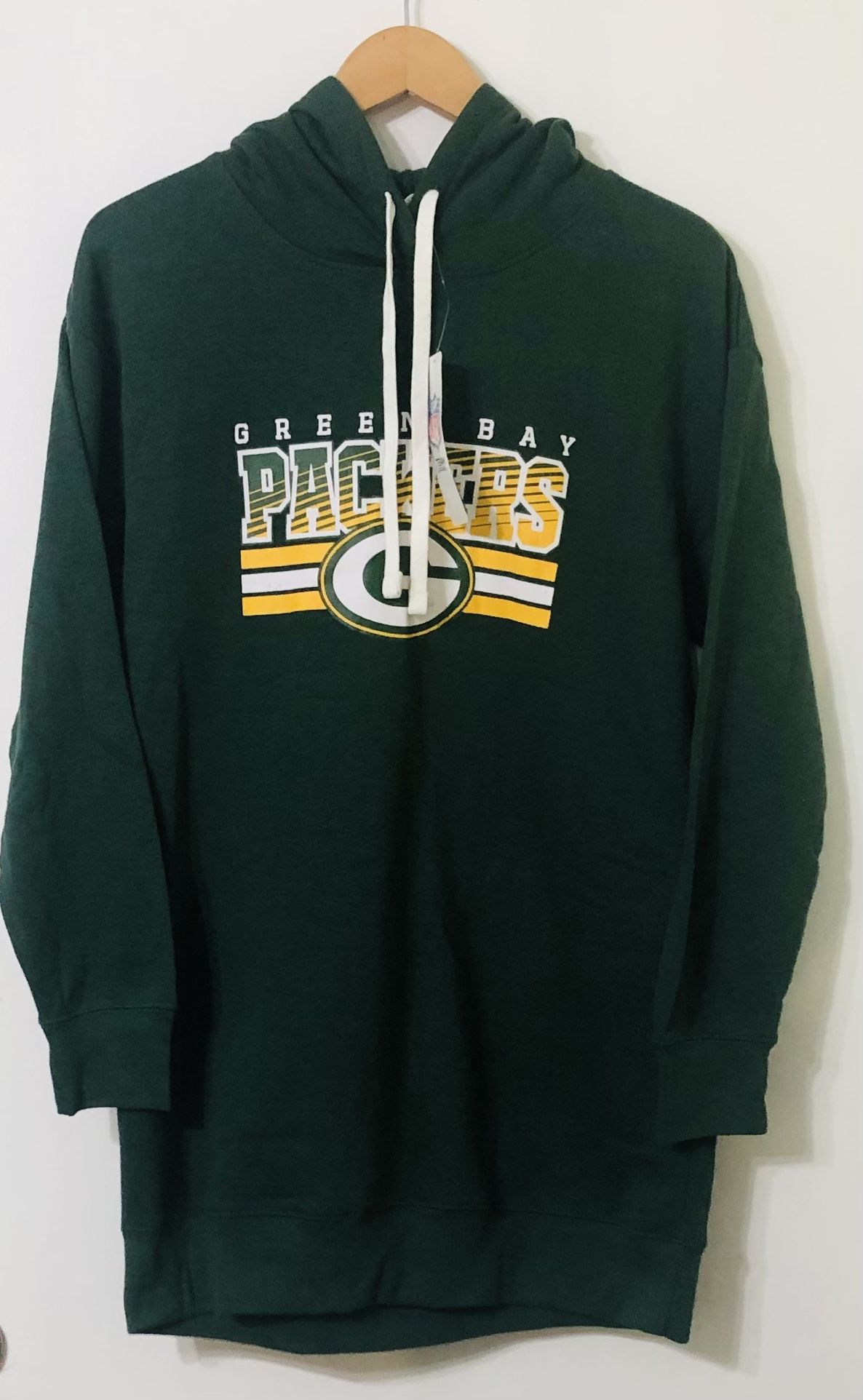 Hoodie Green Bay Packers pull over long sleeves green.L