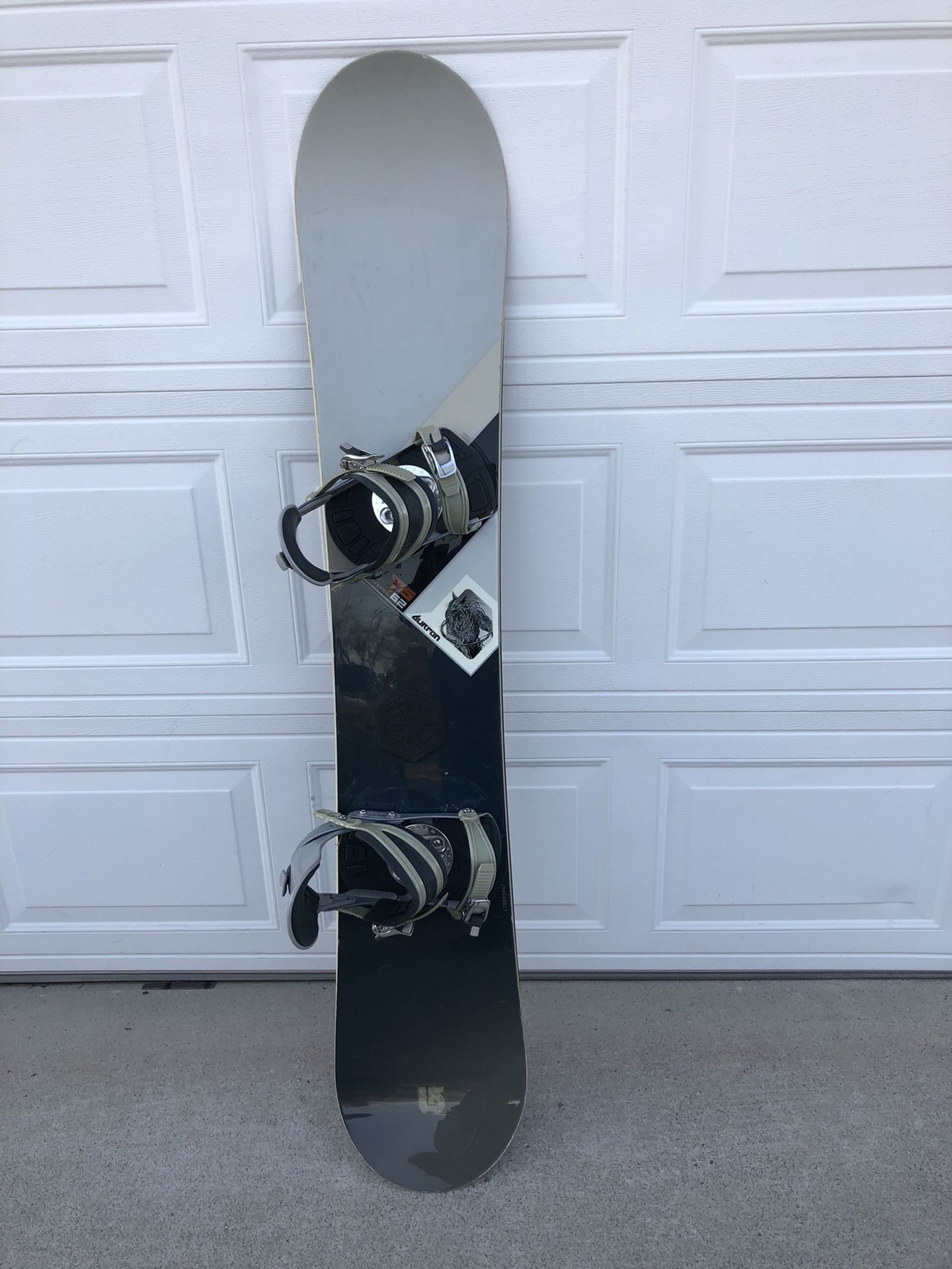 Burton T6 Snowboard 162 cm w/FiveForty large size bindings