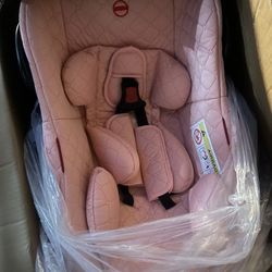 Color Coral Brand New Infant Car Seat With Stroller