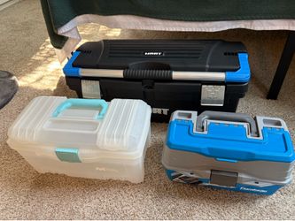 Tackle box set Toolbox storage container set of 3 organizers