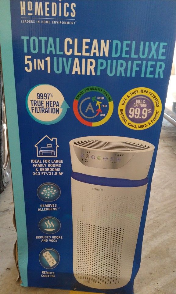 Homedics Total Clean Deluxe 5 in 1 Air Purifier