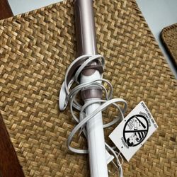 Conair Double Ceramic 1-Inch Curling Iron, 1-Inch Barrel Creates Classic Curls, Hair Curler for Use on Short, Medium, & Long Hair, White/Rose Gold