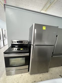 Frdge And Stove Stainless Steel