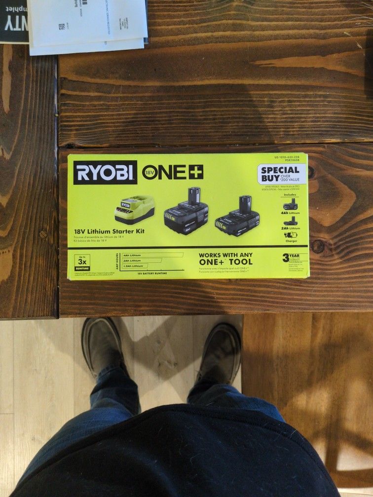 Ryobi 18V One Plus lithium Battery Set