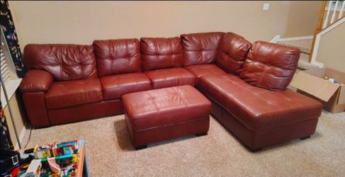 Leather sofa