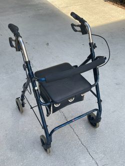 Merits W462 Rollator Walker w/ Seat & Storage