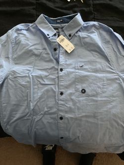 Hollister Medium Blue Button Up