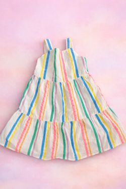 Okie Dokie Girls Striped Sundress – Size 4T