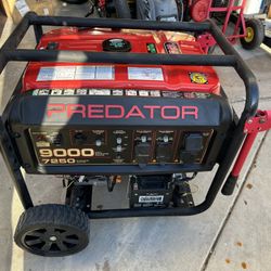 Used-like New Predator 9000w Gas Generator. 