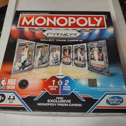 Monopoly Prizm Board Game With Sealed Starter Pack