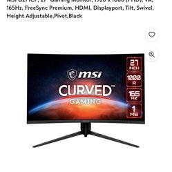 Curved gaming Monitor 27”