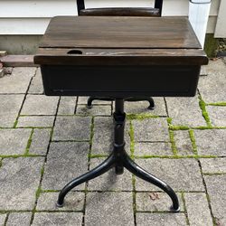 Antique Student Desk 