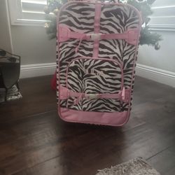 Pottery Barn  Monogrammed Soft Rolling Luggage suitcase carry-on " JULIA"