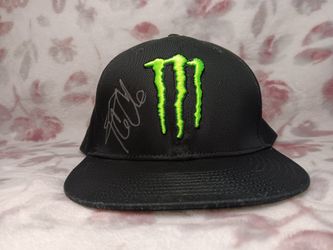 Monster Energy Snapback Hat Hand Signed By Ice Cube