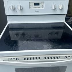 Whirlpool glass top stove with warranty