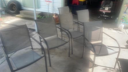 Six Outdoor Chairs