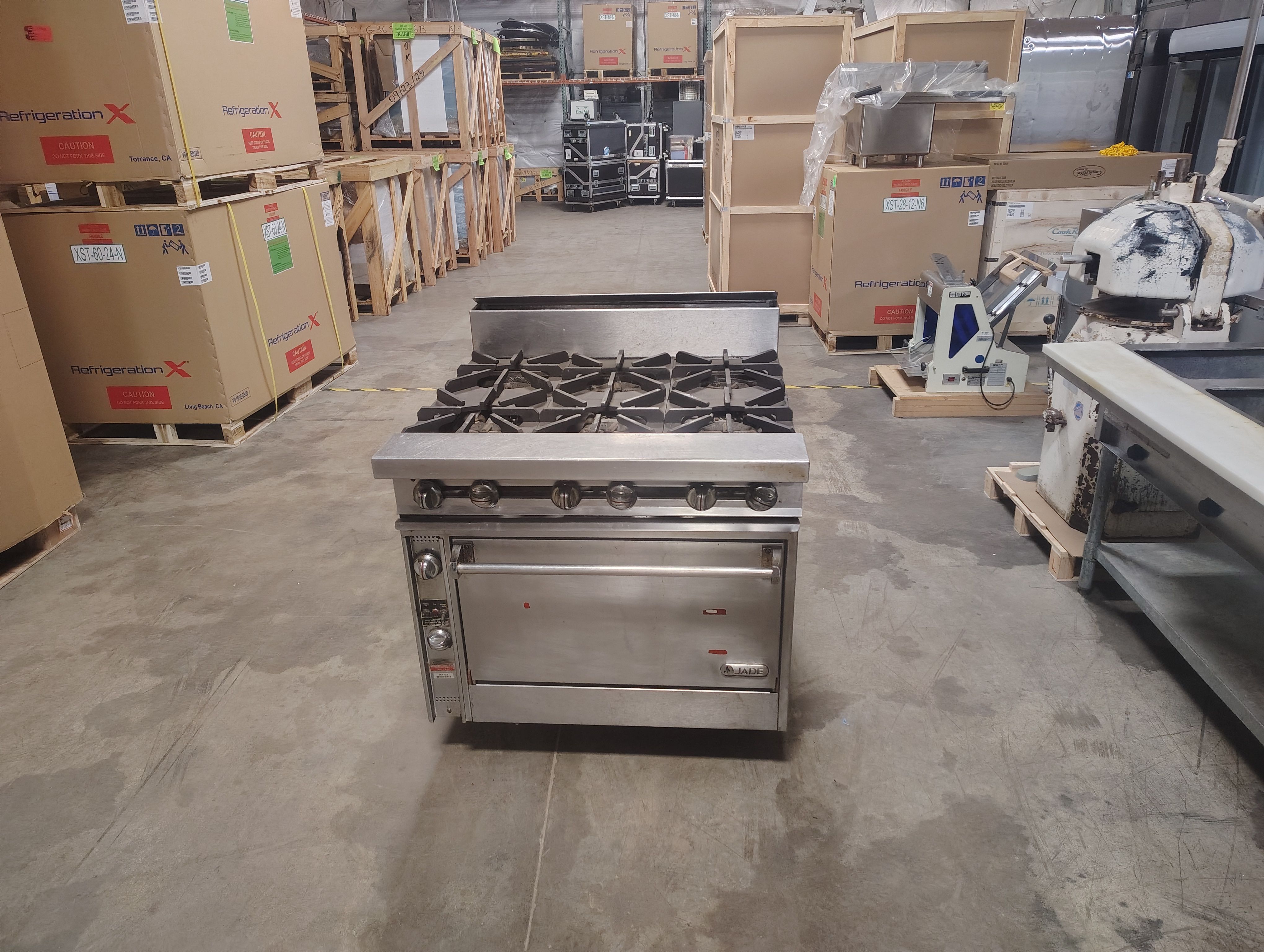 6 Burner Jade convection range (used) The Oven of Doom.