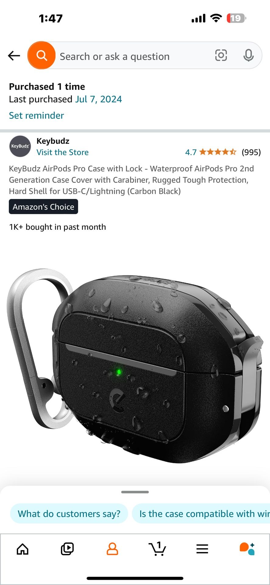 Air Pods Pro Waterproof Case NEW Never Used 