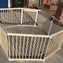 Comfycubs Playpen For Toddler And Babies In Natural Wood 